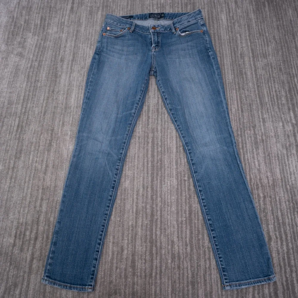 Lucky Brand Lolita Skinny Jeans Womens 6/28 Blue Excellent Mid Rise Ankle Denim
